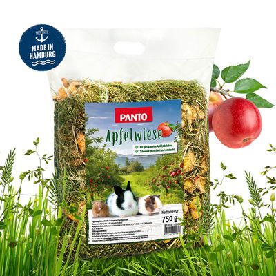 PANTO PANTO Apfelwiese – Heu mit Apfelstückchen Nagerfutter
