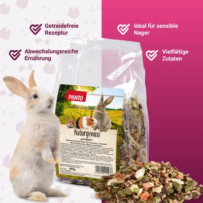 PANTO Naturgenuss getreidefrei - Nagerfutter mit Möhren & Johannisbrot