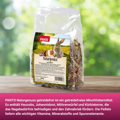 PANTO Naturgenuss getreidefrei - Nagerfutter mit Möhren & Johannisbrot