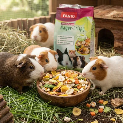 PANTO Nager-Crispy Premium Plus – Nagerfutter mit Früchten und Gemüse