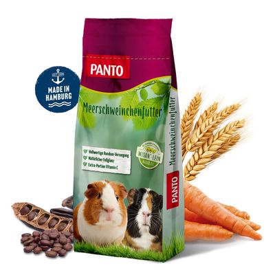 PANTO Meerschweinchenfutter - Nagerfutter mit Möhren & Vitamin C