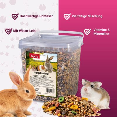 PANTO Nagerfutter Universal – Futter für Nager und Kaninchen