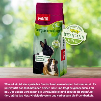 PANTO Zwergkaninchenfutter – bunte Mischung mit Möhren