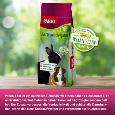 PANTO Zwergkaninchenfutter – bunte Mischung mit Möhren PANTO Zwergkaninchenfutter – bunte Mischung mit Möhren