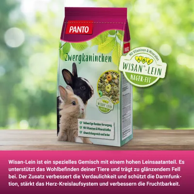 PANTO Zwergkaninchenfutter – bunte Mischung mit Möhren PANTO Zwergkaninchenfutter – bunte Mischung mit Möhren