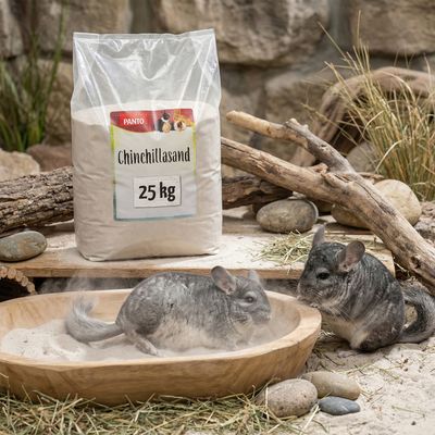 PANTO Chinchillasand – feiner Quarzsand Badesand für Chinchilla