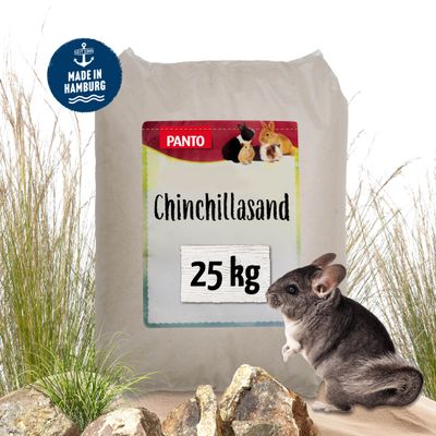 PANTO Chinchillasand – feiner Quarzsand Badesand für Chinchilla