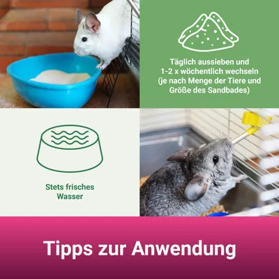 PANTO Chinchillasand – feiner Quarzsand Badesand für Chinchilla