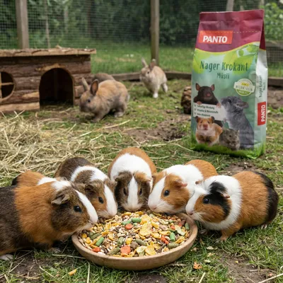 PANTO Nager-Krokant-Müsli – Nagerfutter mit Möhre, Kürbiskernen und Luzerne PANTO Nager-Krokant-Müsli – Nagerfutter mit Möhre, Kürbiskernen und Luzerne