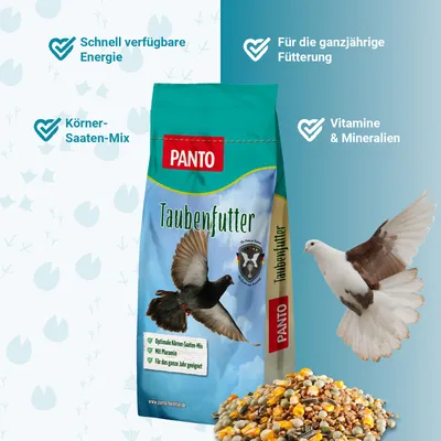 PANTO Taubenfutter California Allzeit – Ganzjahresfutter für Tauben