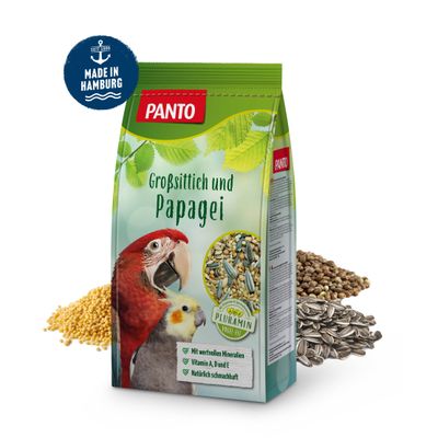 PANTO Großsittich- und Papageienfutter – Saaten- & Körnermischung
