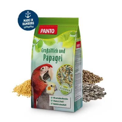 PANTO Großsittich- und Papageienfutter – Saaten- & Körnermischung