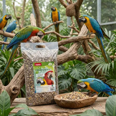 PANTO Papageienfutter Spezial - Futter für Papageien ohne Nüsse mit Kernen PANTO Papageienfutter Spezial - Futter für Papageien ohne Nüsse mit Kernen