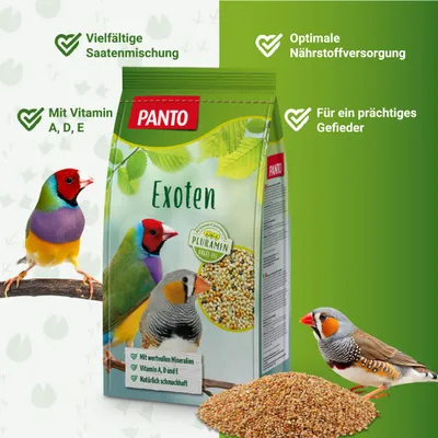 PANTO Exotenfutter - ausgewogene Vielfalt, Körnerfutter für Exoten