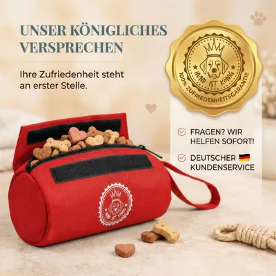 HUND IST KÖNIG Futterdummy für Hunde, Apportierbeutel Dummy Hundetraining