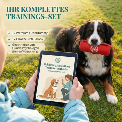 HUND IST KÖNIG Futterdummy für Hunde, Apportierbeutel Dummy Hundetraining