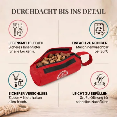 HUND IST KÖNIG Futterdummy für Hunde, Apportierbeutel Dummy Hundetraining
