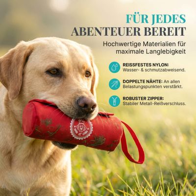 HUND IST KÖNIG Futterdummy für Hunde, Apportierbeutel Dummy Hundetraining