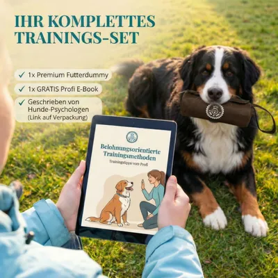 HUND IST KÖNIG Futterdummy für Hunde, Apportierbeutel Dummy Hundetraining