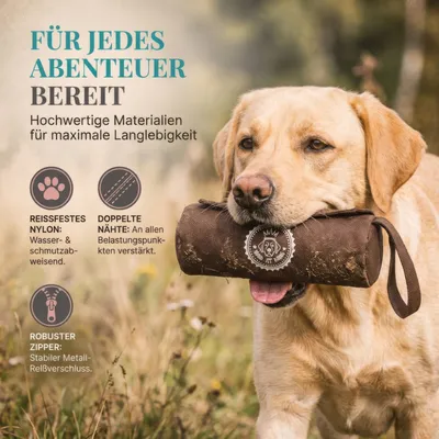HUND IST KÖNIG Futterdummy für Hunde, Apportierbeutel Dummy Hundetraining