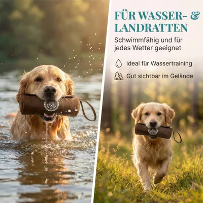 HUND IST KÖNIG Futterdummy für Hunde, Apportierbeutel Dummy Hundetraining