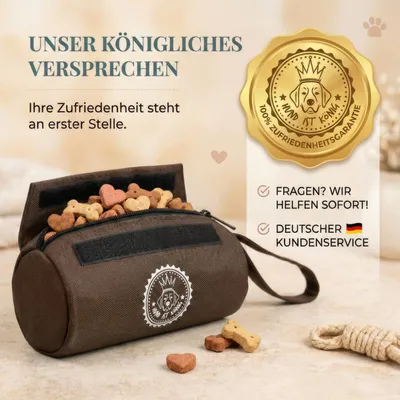 HUND IST KÖNIG Futterdummy für Hunde, Apportierbeutel Dummy Hundetraining