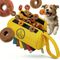 HUND IST KÖNIG Futterdummy für Hunde, Apportierbeutel Dummy Hundetraining Gelb