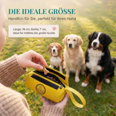 HUND IST KÖNIG Futterdummy für Hunde, Apportierbeutel Dummy Hundetraining