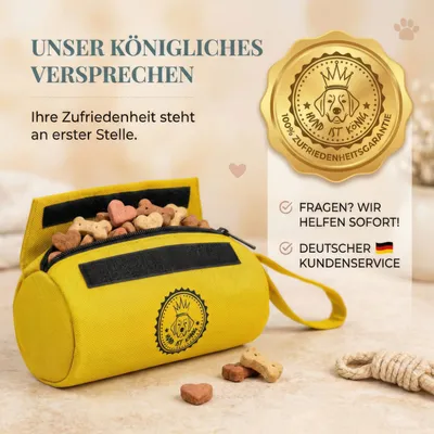 HUND IST KÖNIG Futterdummy für Hunde, Apportierbeutel Dummy Hundetraining