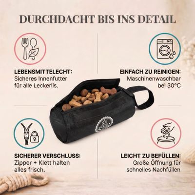 HUND IST KÖNIG Futterdummy für Hunde, Apportierbeutel Dummy Hundetraining