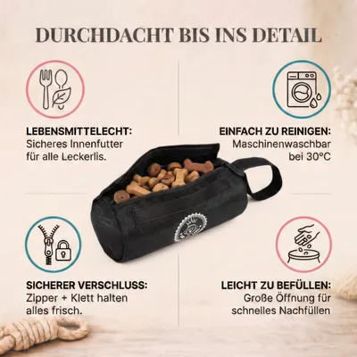 HUND IST KÖNIG Futterdummy für Hunde, Apportierbeutel Dummy Hundetraining