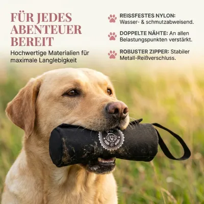 HUND IST KÖNIG Futterdummy für Hunde, Apportierbeutel Dummy Hundetraining
