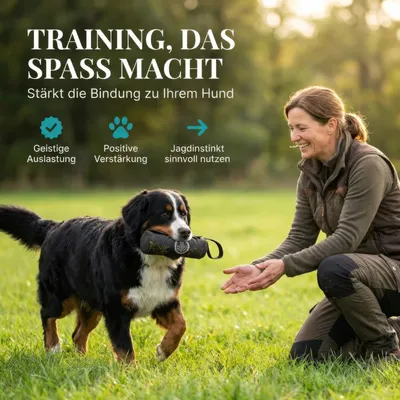 HUND IST KÖNIG Futterdummy für Hunde, Apportierbeutel Dummy Hundetraining