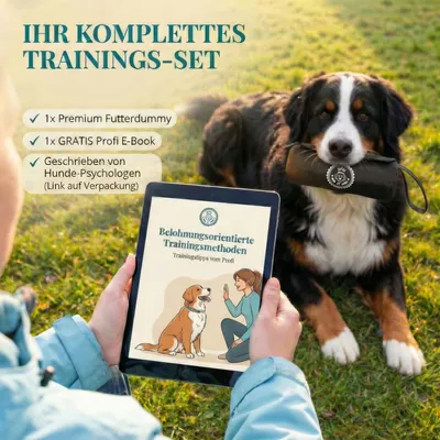 HUND IST KÖNIG Futterdummy für Hunde, Apportierbeutel Dummy Hundetraining
