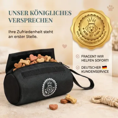 HUND IST KÖNIG Futterdummy für Hunde, Apportierbeutel Dummy Hundetraining