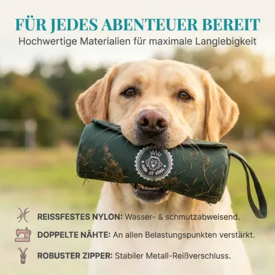 HUND IST KÖNIG Futterdummy für Hunde, Apportierbeutel Dummy Hundetraining