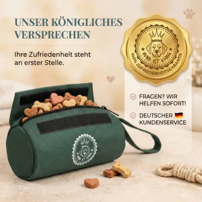 HUND IST KÖNIG Futterdummy für Hunde, Apportierbeutel Dummy Hundetraining