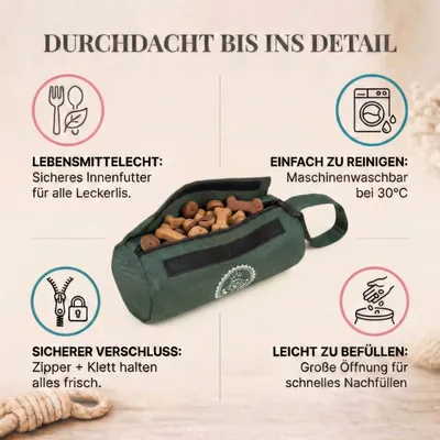 HUND IST KÖNIG Futterdummy für Hunde, Apportierbeutel Dummy Hundetraining