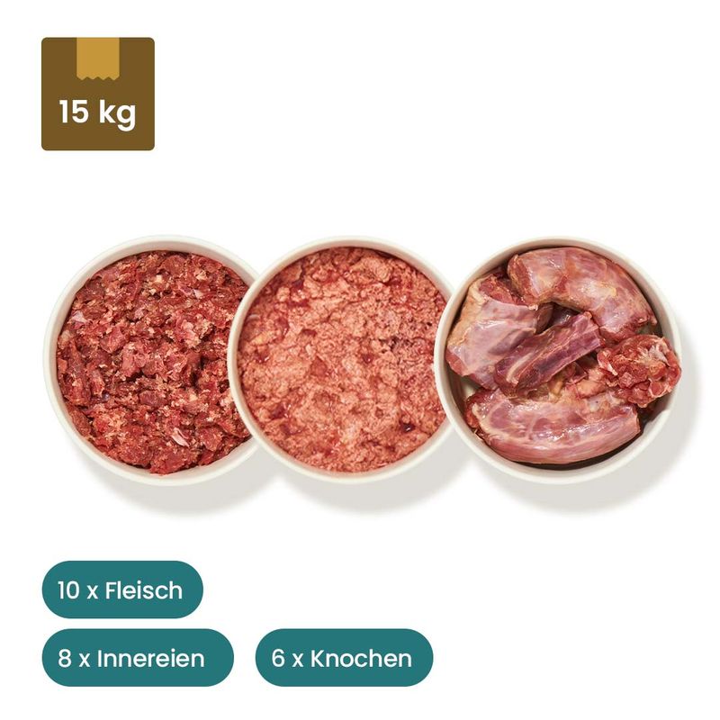 Haustierkost Geflügel Paket Hund Frostfutter