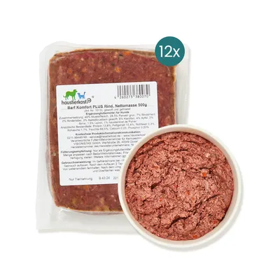 Haustierkost BARF Komfort PLUS Rind - Hunde Frostfutter Haustierkost BARF Komfort PLUS Rind - Hunde Frostfutter