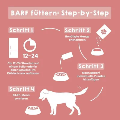 Haustierkost BARF Komfort PLUS Rind - Hunde Frostfutter Haustierkost BARF Komfort PLUS Rind - Hunde Frostfutter