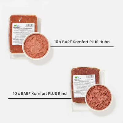BARF Komfort PLUS Menü Rind & Huhn 20 kg - Frostfutter für Hunde BARF Komfort PLUS Menü Rind & Huhn 20 kg - Frostfutter für Hunde