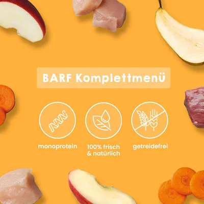 BARF Komfort PLUS Menü Rind & Huhn 20 kg - Frostfutter für Hunde BARF Komfort PLUS Menü Rind & Huhn 20 kg - Frostfutter für Hunde