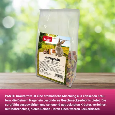 PANTO Trockengemüse - getrocknete Gemüsevielfalt für Nager & Kaninchen