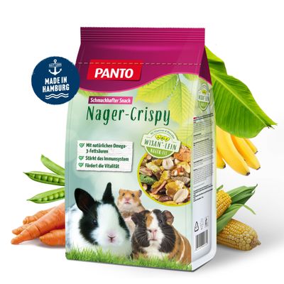 PANTO Nager-Crispy Premium Plus – Nagerfutter mit Früchten und Gemüse