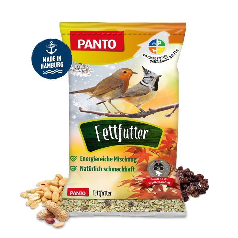 PANTO Fettfutter - Wildvogelfutter mit Sonnenblumenkernen & Erdnüssen