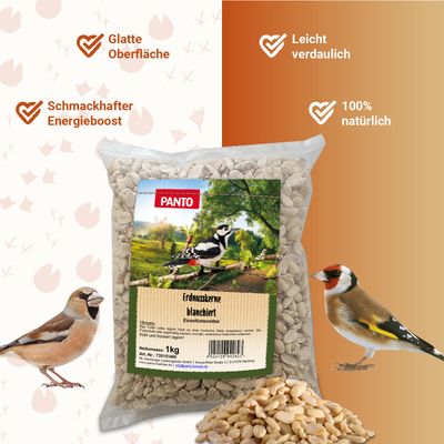 PANTO Erdnusskerne blanchiert für Wildvögel
