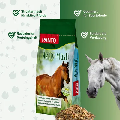 PANTO Aktiv-Müsli – struktur- & energiereiches Pferdefutter