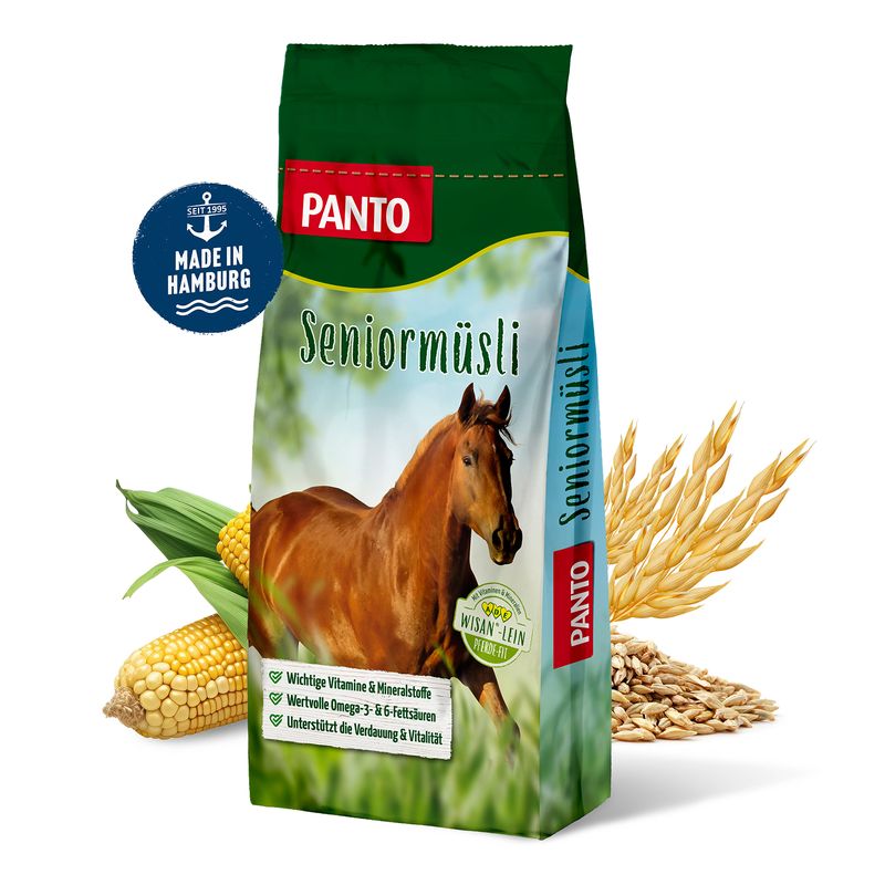PANTO Seniormüsli mit Wisan-Lein – Pferdemüsli speziell für ältere Pferde