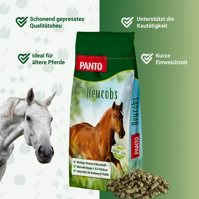 PANTO Heucobs – Pferdefutter 100 % Wiesenheu in gepresster Form